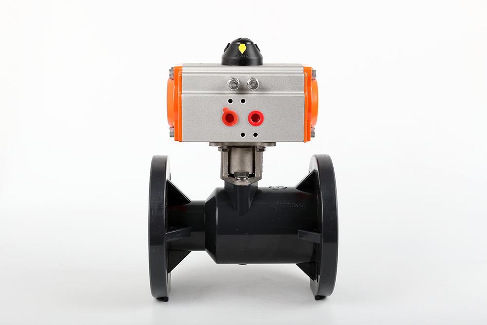 夏邑气动法兰一体球阀